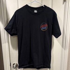 Santa Cruz Skateboards Black Tee with Logo